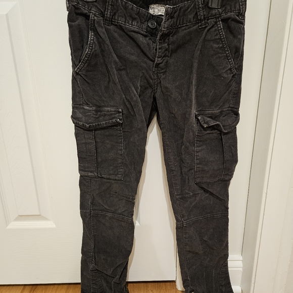 Free People Cargo Skinny Courdory Pants - Picture 1 of 6